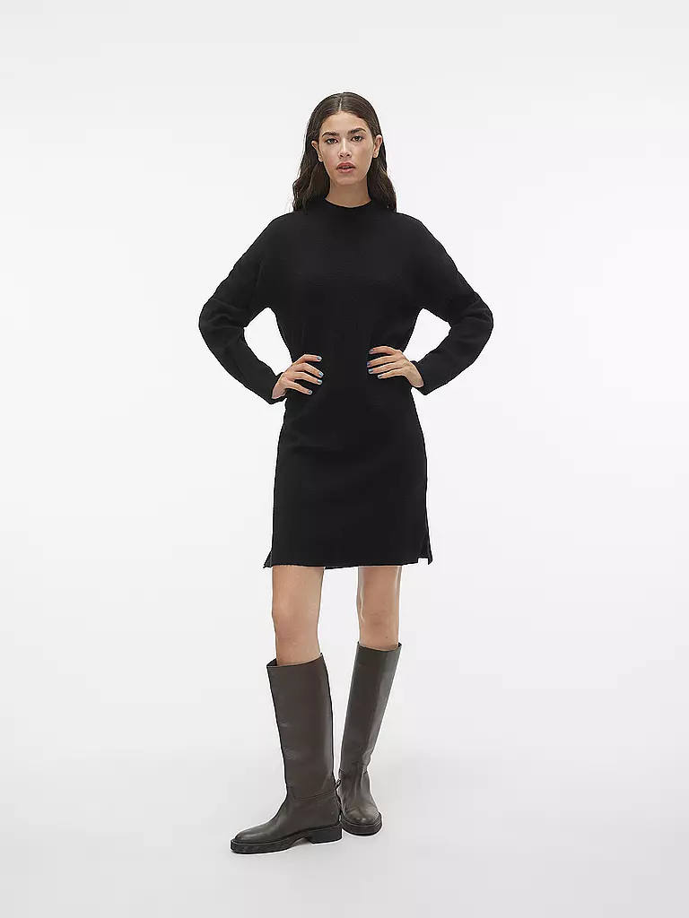 VERO MODA | Strickkleid VMGOLDNEEDLE | schwarz