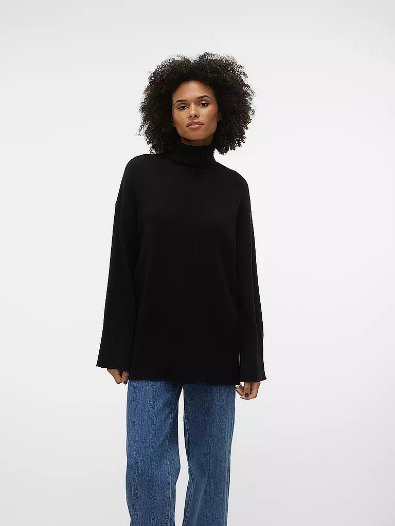 VERO MODA | Strickpullover VMGOLDNEEDL | schwarz