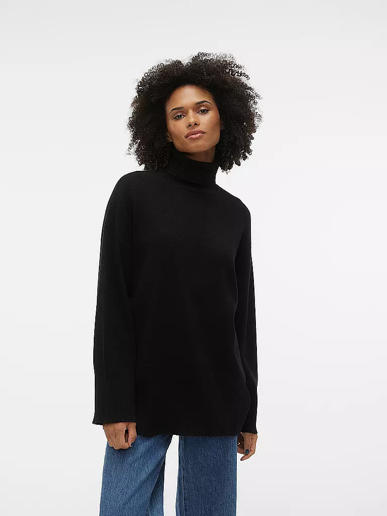 VERO MODA | Strickpullover VMGOLDNEEDL | schwarz