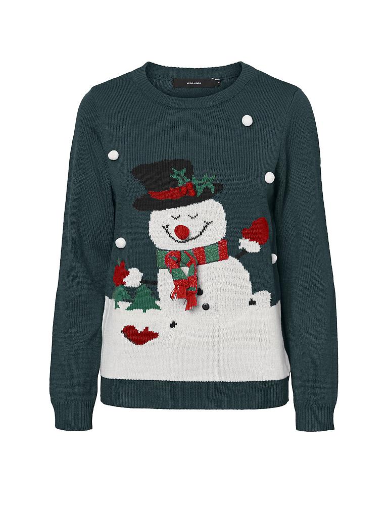 VERO MODA | Weihnachtspulli "VMSNOWMAN" | grün