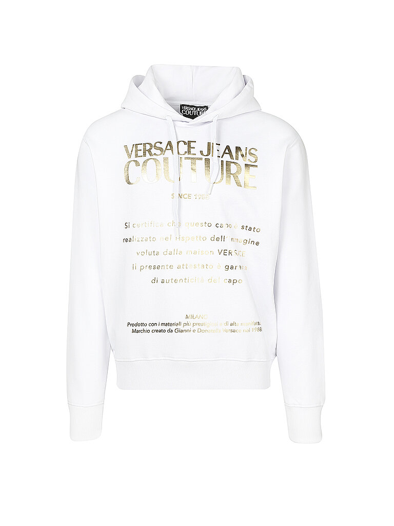 VERSACE Kapuzensweater - Hoodie weiß | S