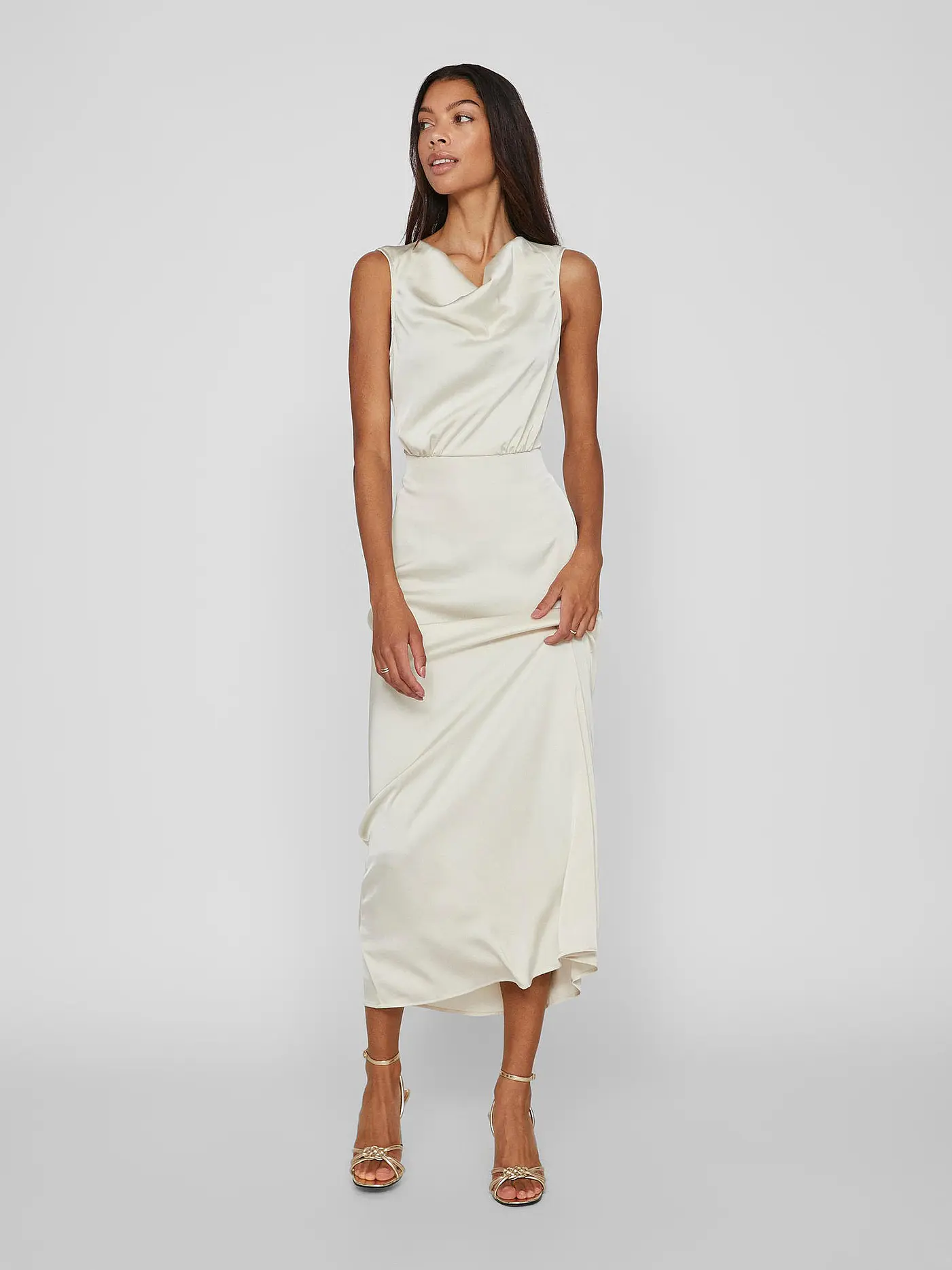 VILA | Abendkleid VIRAVENNA  | creme
