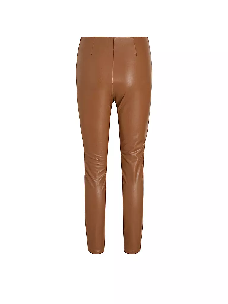 VILA | Hose Leder VICORDELIA | camel