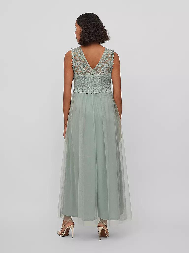 VILA | Maxikleid VILYNNEA | dunkelgrün