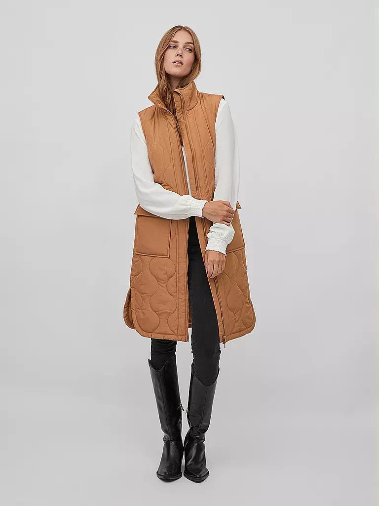 VILA | Steppgilet VIOLINIRA | camel