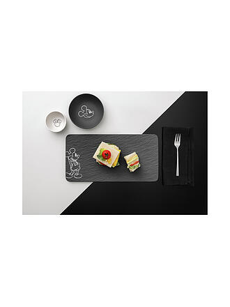 VILLEROY & BOCH | Servierplatte 35x18cm MANUFACTURE-MICKEY MOUSE Schwarz