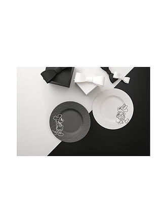 VILLEROY & BOCH | Frühstücks-/ Dessertteller Set 2-tlg 21,7cm MANUFACTURE -MICKEY MOUSE Schwarz/Weiss