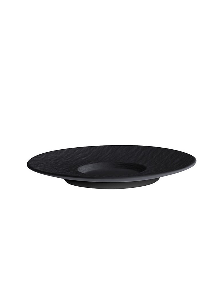 VILLEROY & BOCH Cafe au Lait Unterteller Manufacture Rock 17cm (Schwarz) schwarz