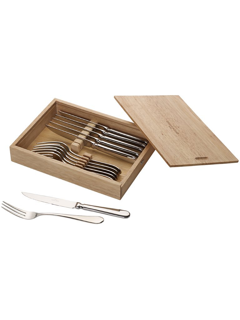 VILLEROY & BOCH Steakbesteck-Set Oskar 12-tlg. silber