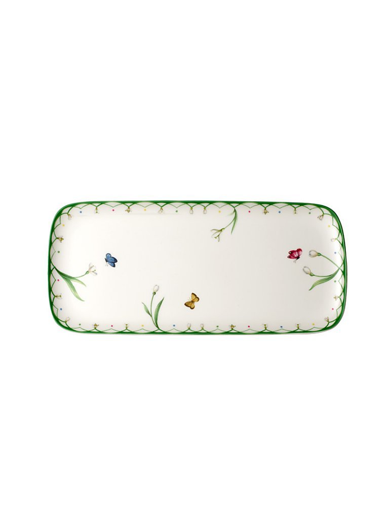 VILLEROY & BOCH Kuchenplatte rechteckig 35x16cm Colourful Spring bunt