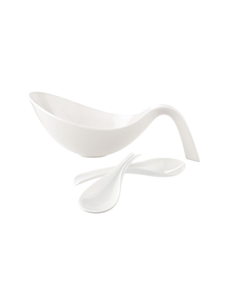 VILLEROY & BOCH Salat Set Flow 3-tlg. weiß