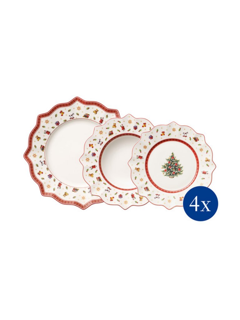 VILLEROY & BOCH Toys Delight - Weihnachtsteller Set 12tlg bunt
