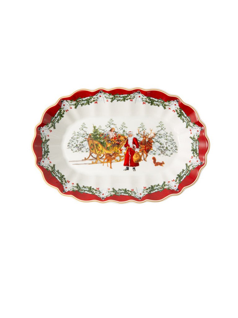 VILLEROY & BOCH Toys Fantasy - Schale oval Santa 29x19cm bunt