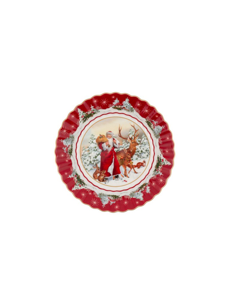 VILLEROY & BOCH Toys Fantasy - Schale gross Santa Waldtiere 25x25cm bunt