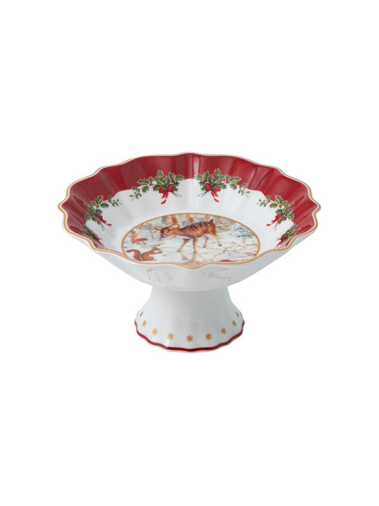 VILLEROY & BOCH Toys Fantasy - Schale auf Fuss klein Reh 14,5x14,5cm bunt