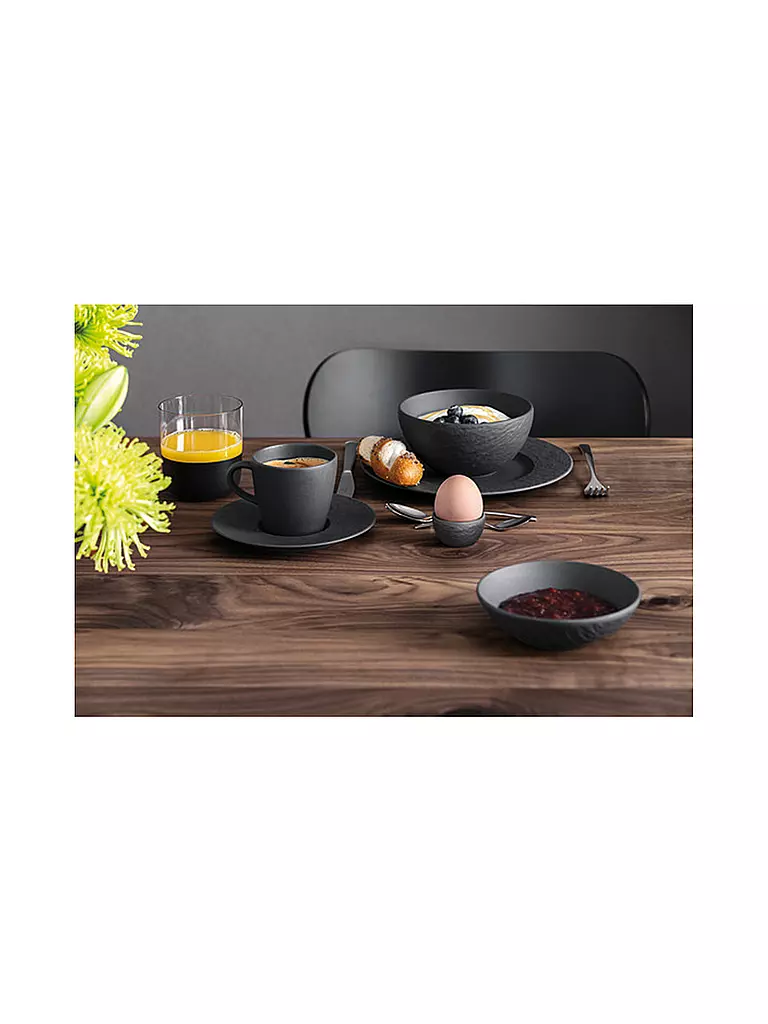 VILLEROY & BOCH | Eierbecher 5cm  MANUFACTURE Rockblanc | Schwarz