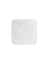 VILLEROY & BOCH | Servierplatte quadratisch Gourmet Manufacture Rock Blanc 32,5x32,5cm | weiss