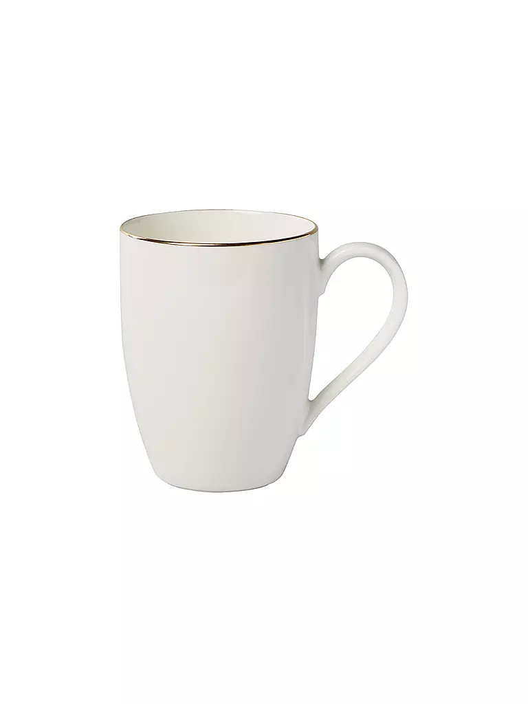 VILLEROY & BOCH SIGNATURE | Henkelbecher "Anmut Gold" 0,35l | weiss