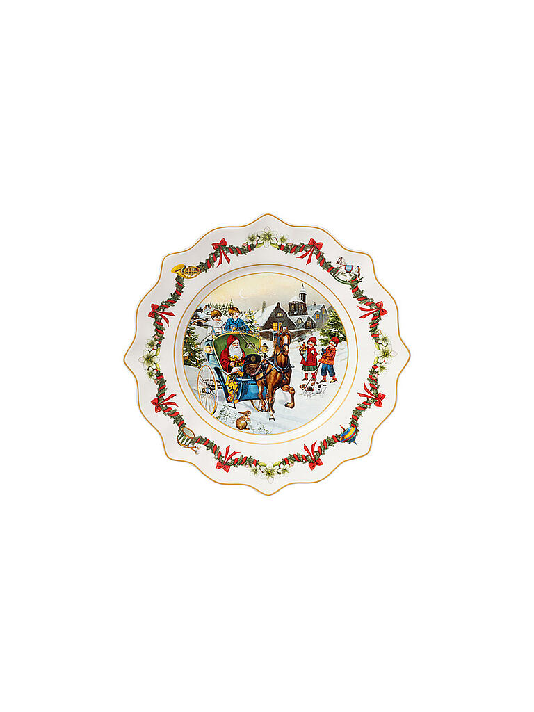 VILLEROY & BOCH | Annual Christmas Edition Jahresteller 2022 23,5x23,5x3cm | bunt