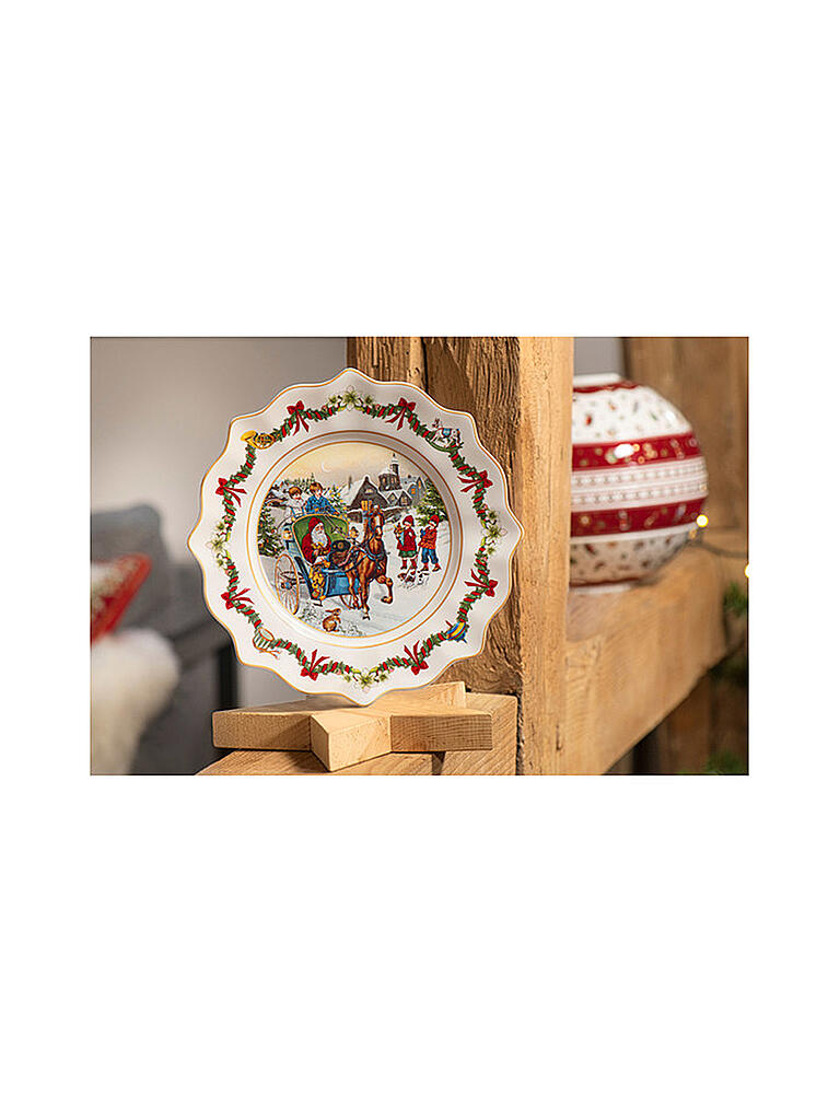 VILLEROY & BOCH | Annual Christmas Edition Jahresteller 2022 23,5x23,5x3cm | bunt