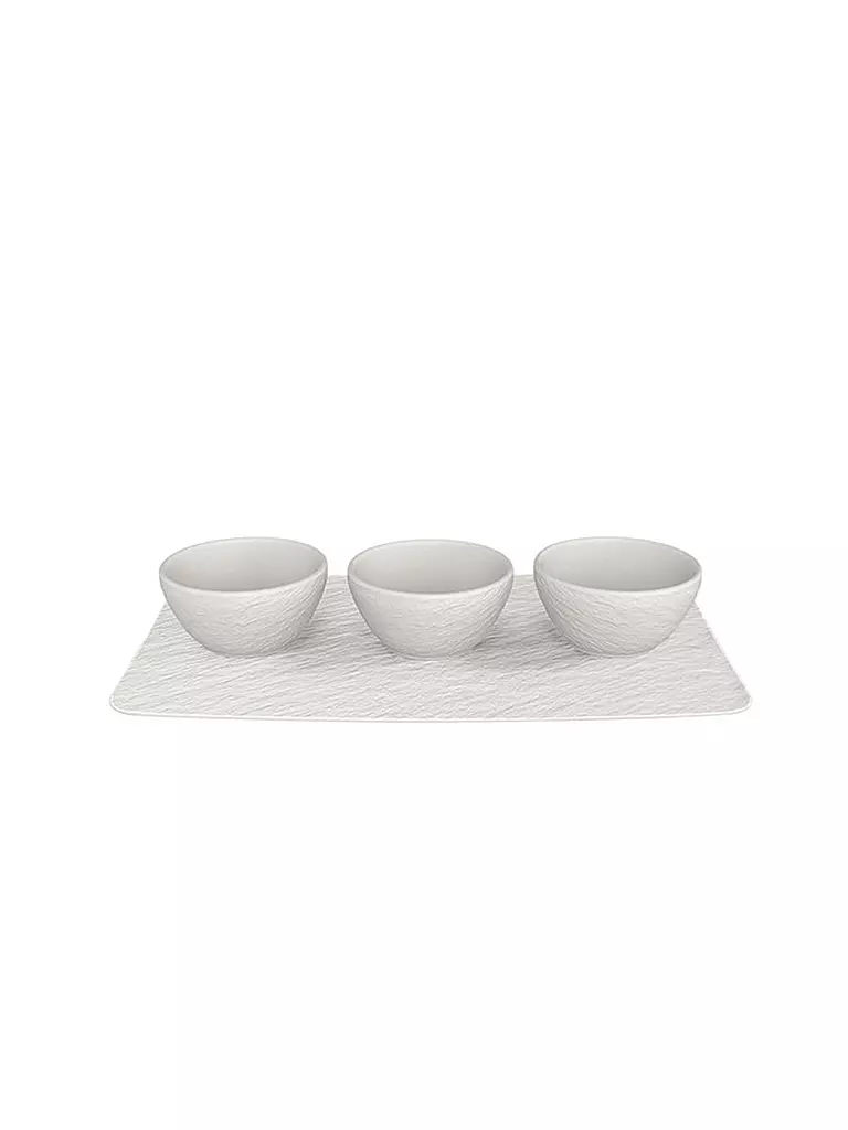 VILLEROY & BOCH | Dipschälchen 4er Manufacture Rock Blanc  | weiss