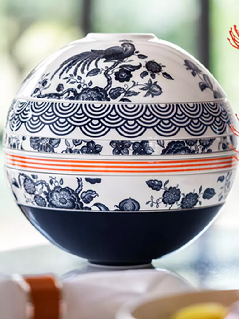 VILLEROY & BOCH | Geschirrset 7-teilig LA BOULE Iconic Paradiso | dunkelblau