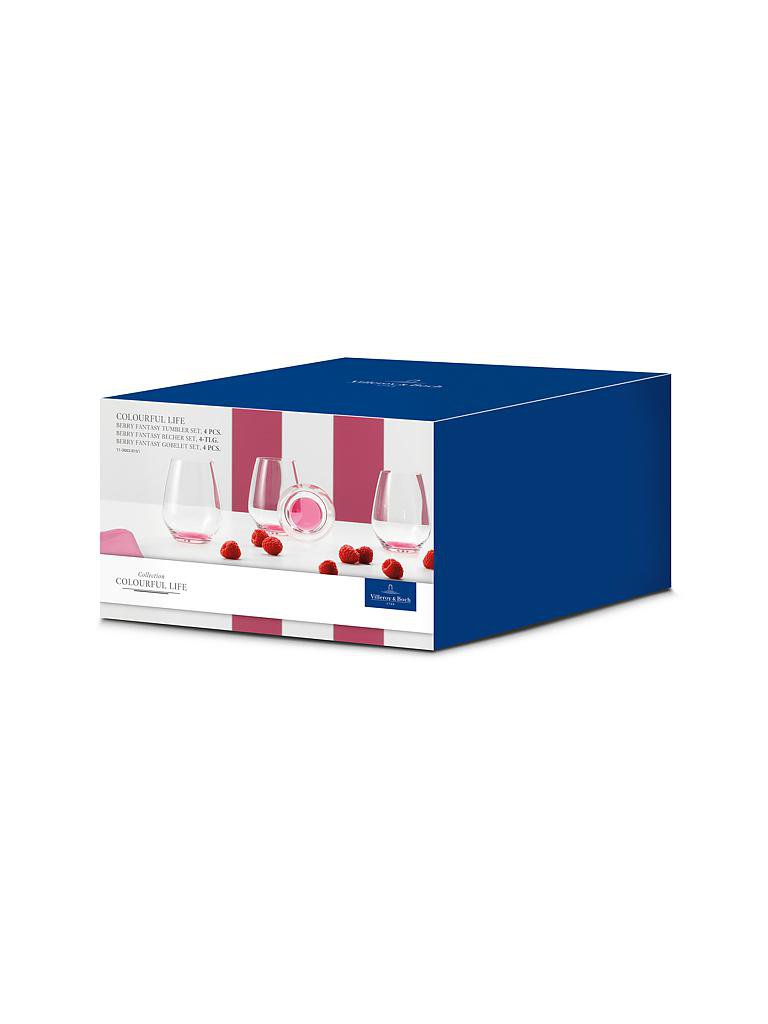 VILLEROY & BOCH | Gläser-Set 4-tlg. "Colourful Life" (Berry Fantasy) | rosa