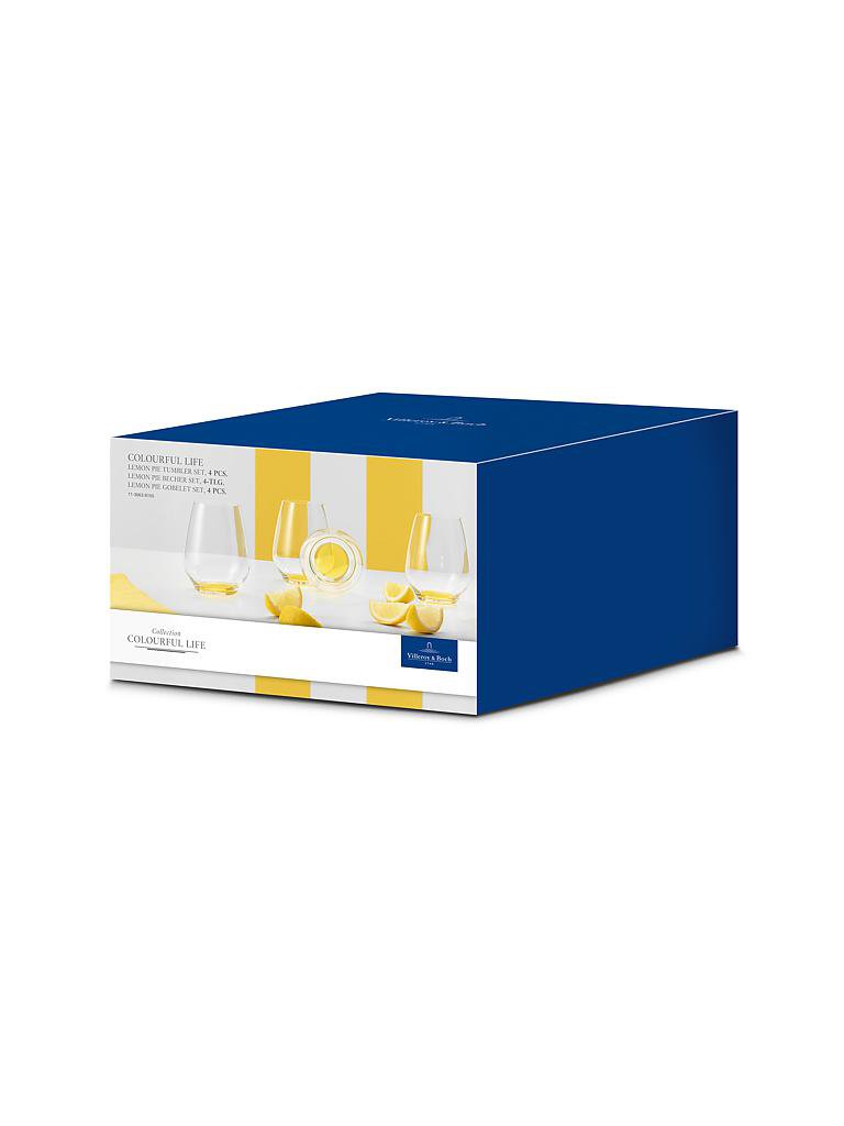 VILLEROY & BOCH | Gläser-Set 4-tlg. "Colourful Life" (Lemon Pie) | gelb