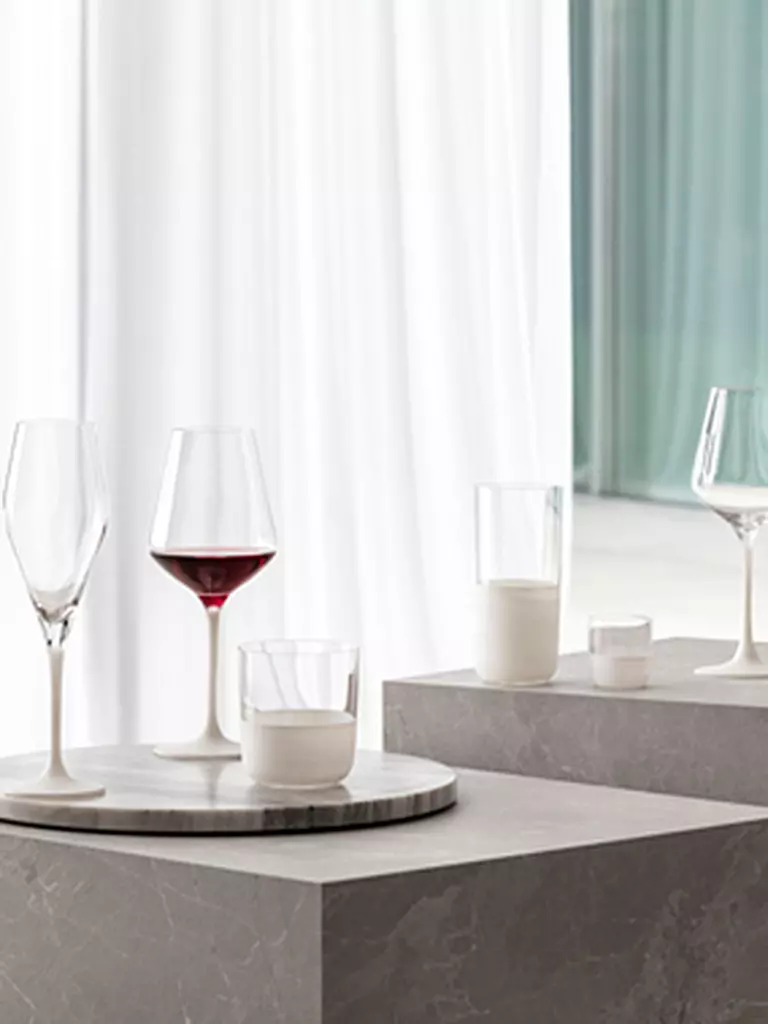 VILLEROY & BOCH | Rotweinglas 4er Set MANUFACTURE ROCK BLANC GLAS | weiss