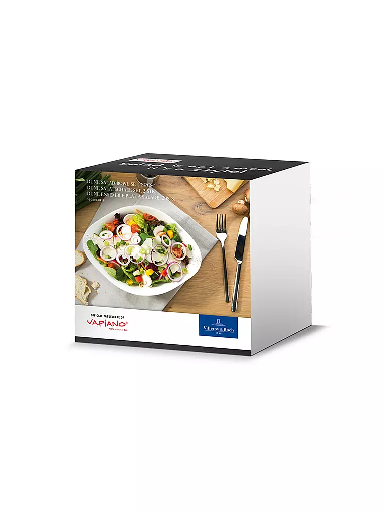 VILLEROY & BOCH | Salatschale 2-er 21x17cm "Dune" | weiss