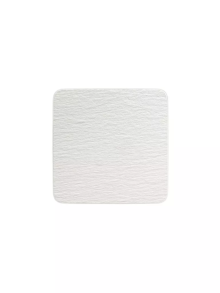 VILLEROY & BOCH | Servierplatte quadratisch Gourmet Manufacture Rock Blanc 32,5x32,5cm | weiss
