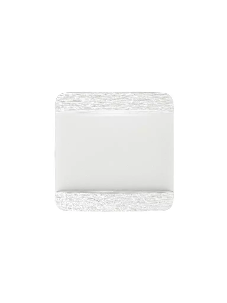 VILLEROY & BOCH | Speiseteller quadratisch Manufacture Rock Blanc 28x28cm | weiss