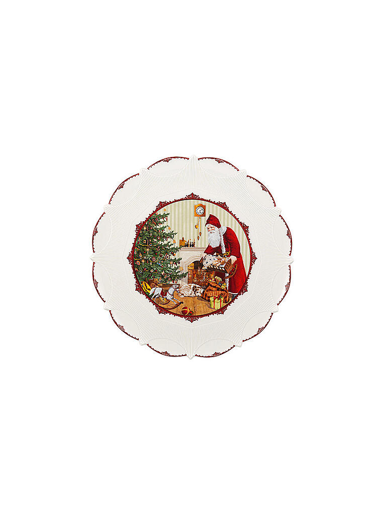 VILLEROY & BOCH | Toy's Fantasy Gebäckteller groß,Santa bringt Geschenke 42x42x2cm | bunt