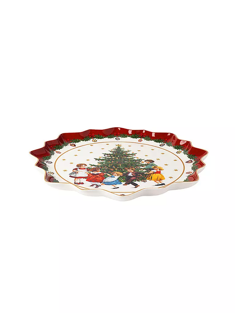VILLEROY & BOCH | Toy's Fantasy Gebäckteller tief, Kinder tanzen 39x39x3,5cm | bunt