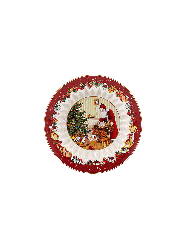 VILLEROY & BOCH | Toy's Fantasy Schale groß, Santa bringt Geschenke 25x25x5cm | bunt