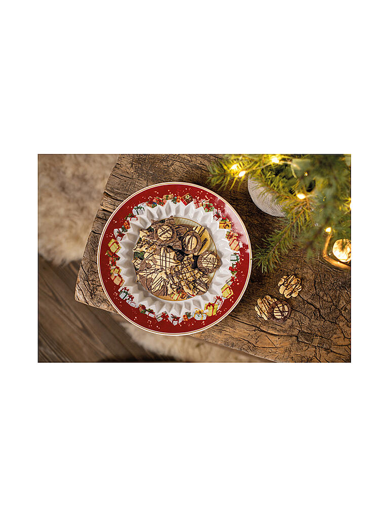VILLEROY & BOCH | Toy's Fantasy Schale groß, Santa bringt Geschenke 25x25x5cm | bunt
