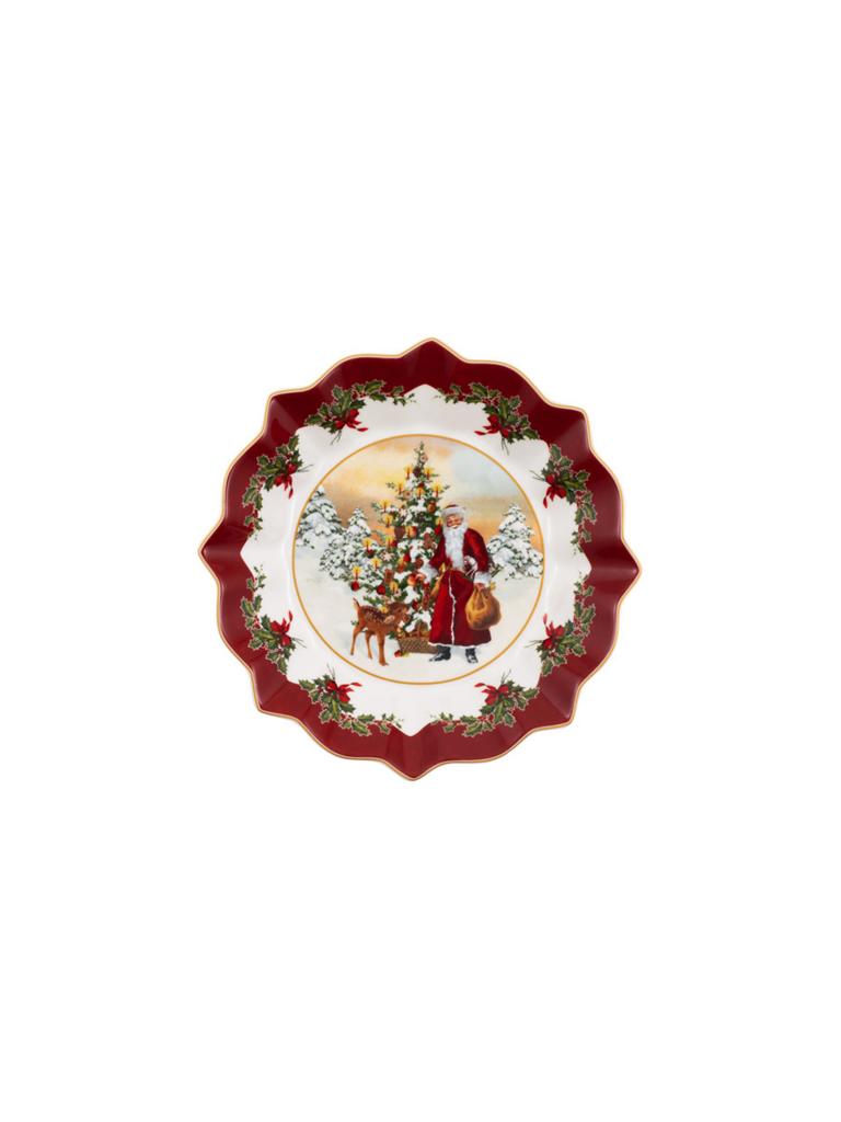 VILLEROY & BOCH | Toys Fantasy - Schale auf Fuss Santa Baum 24x24cm | bunt