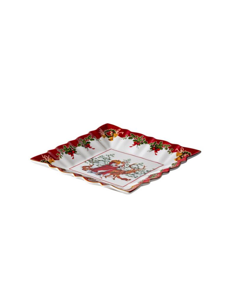 VILLEROY & BOCH | Toys Fantasy - Schale eckig Waldtiere Santa 23x23cm | bunt