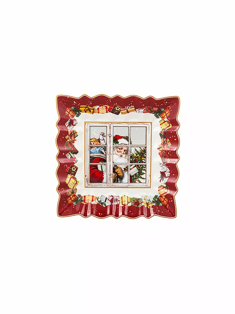 VILLEROY & BOCH | Weihnachts Schale Eckig Santa 23cm | bunt