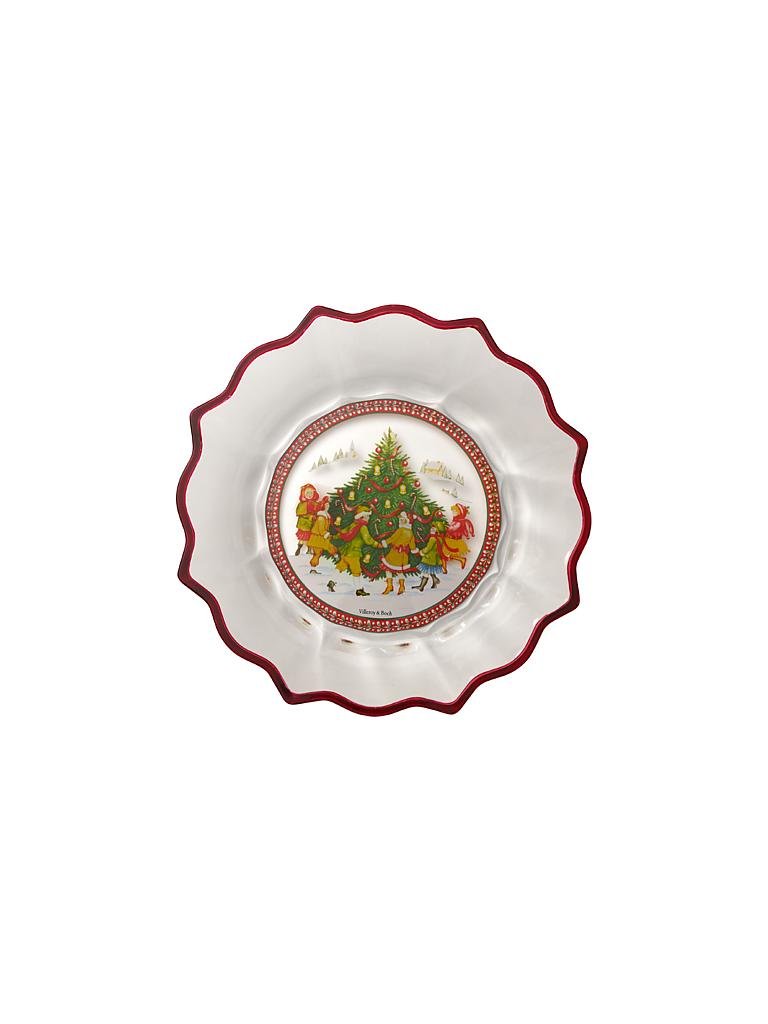 VILLEROY & BOCH | Weihnachts-Glasschale "Tanz um den Baum" 25cm  | bunt