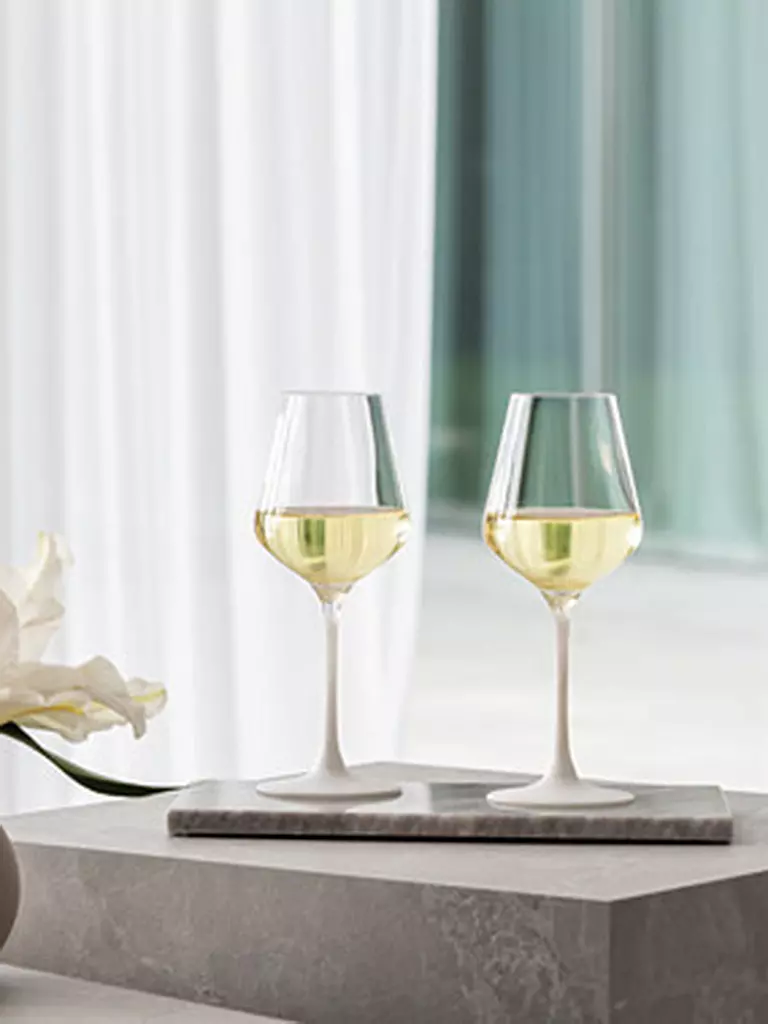 VILLEROY & BOCH | Weissweinglas 4er Set MANUFACTURE ROCK BLANC GLAS | weiss