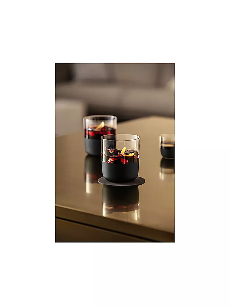 VILLEROY & BOCH | Whiskeyglas Set 4er MANUFACTURE ROCK 250ml | schwarz