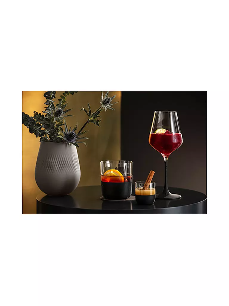 VILLEROY & BOCH | Whiskeyglas Set 4er MANUFACTURE ROCK 250ml | schwarz
