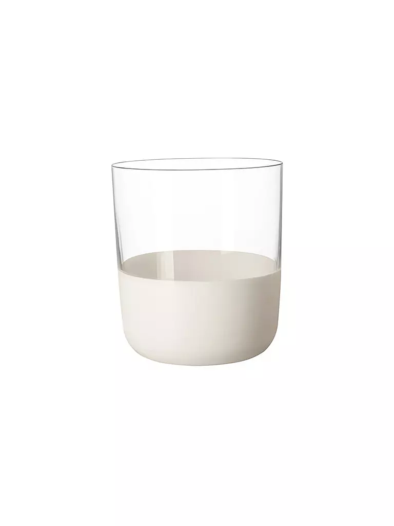 VILLEROY & BOCH | Whisky Glas 4er Set MANUFACTURE ROCK BLANC GLAS | weiss