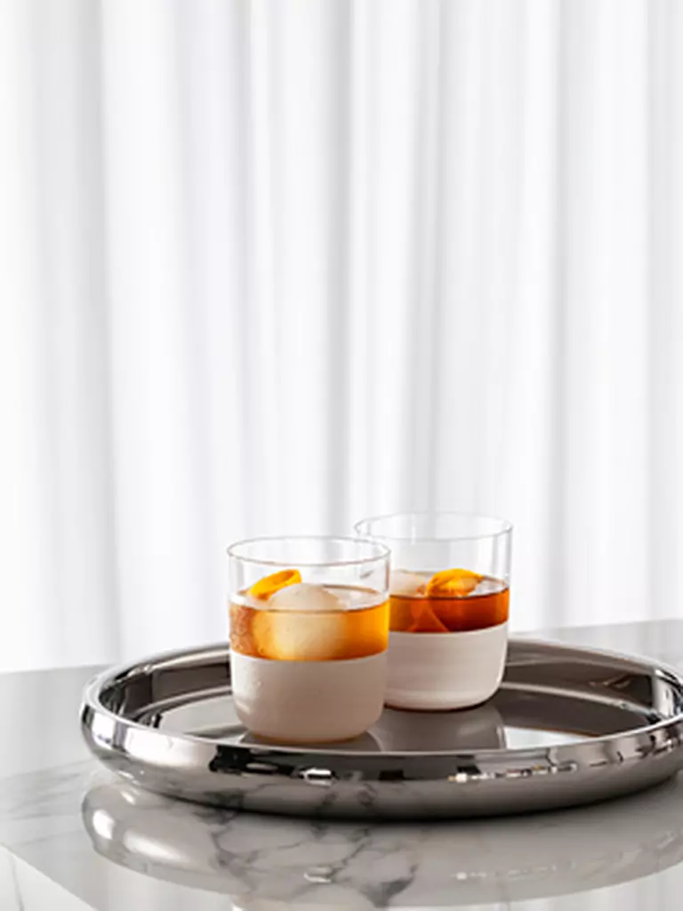 VILLEROY & BOCH | Whisky Glas 4er Set MANUFACTURE ROCK BLANC GLAS | weiss