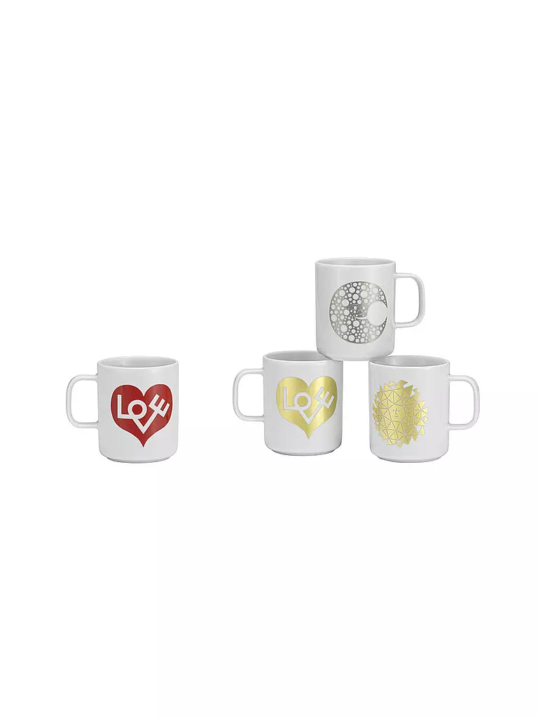 VITRA | Henkelbecher - Tasse Coffee Mug  Love Heart Gold | gold