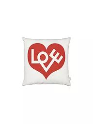 VITRA | Kissen "Graphic Print Love" 40x40cm | weiss