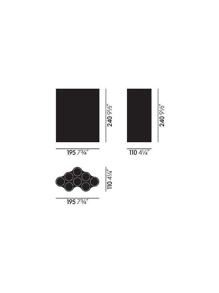 VITRA | Vase Nuage Medium Keramik Efeu | dunkelgrün