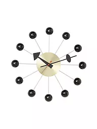 VITRA | Wanduhr "Ball Clock" 33cm (Messing/Schwarz) | schwarz