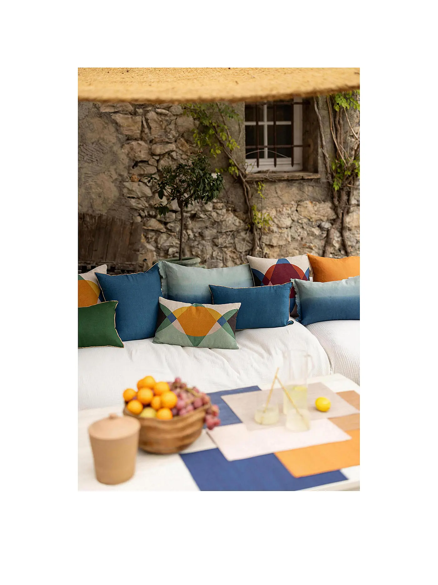 VIVARAISE | Kissenhülle 45x45cm ZEFF Shade Indigo  | blau